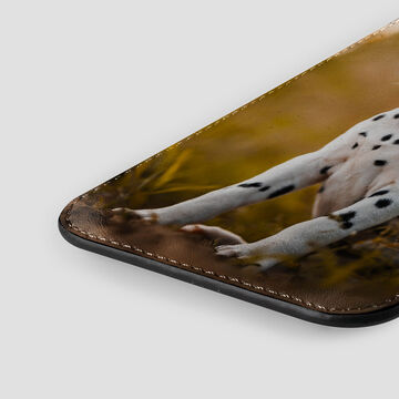 phone sleeve with a personalised photo printed onto it